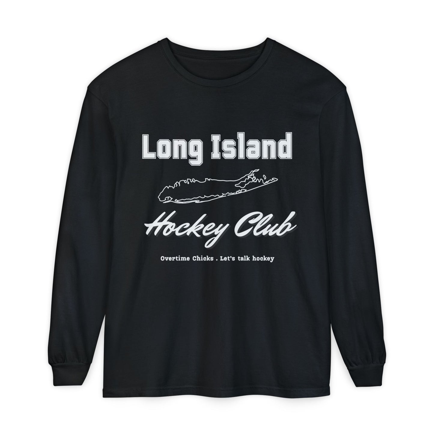 Long Island Hockey Club Map Long Sleeve