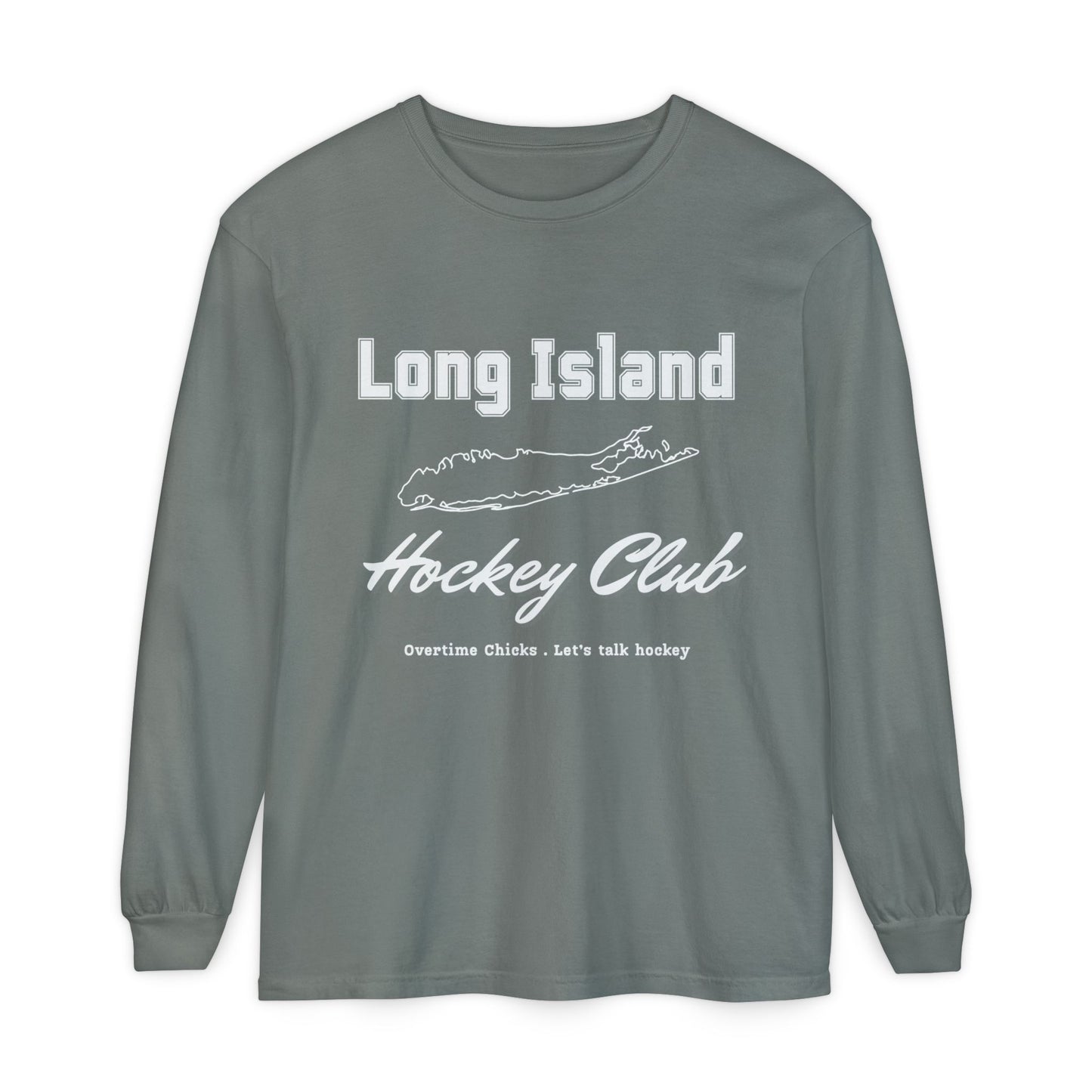 Long Island Hockey Club Map Long Sleeve