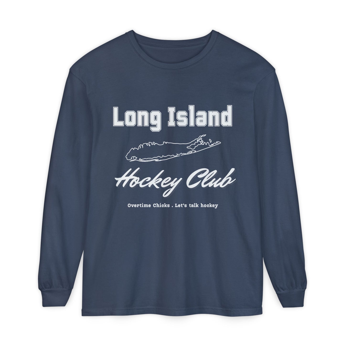 Long Island Hockey Club Map Long Sleeve
