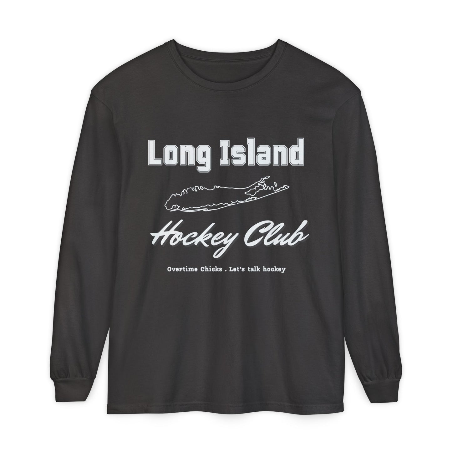 Long Island Hockey Club Map Long Sleeve