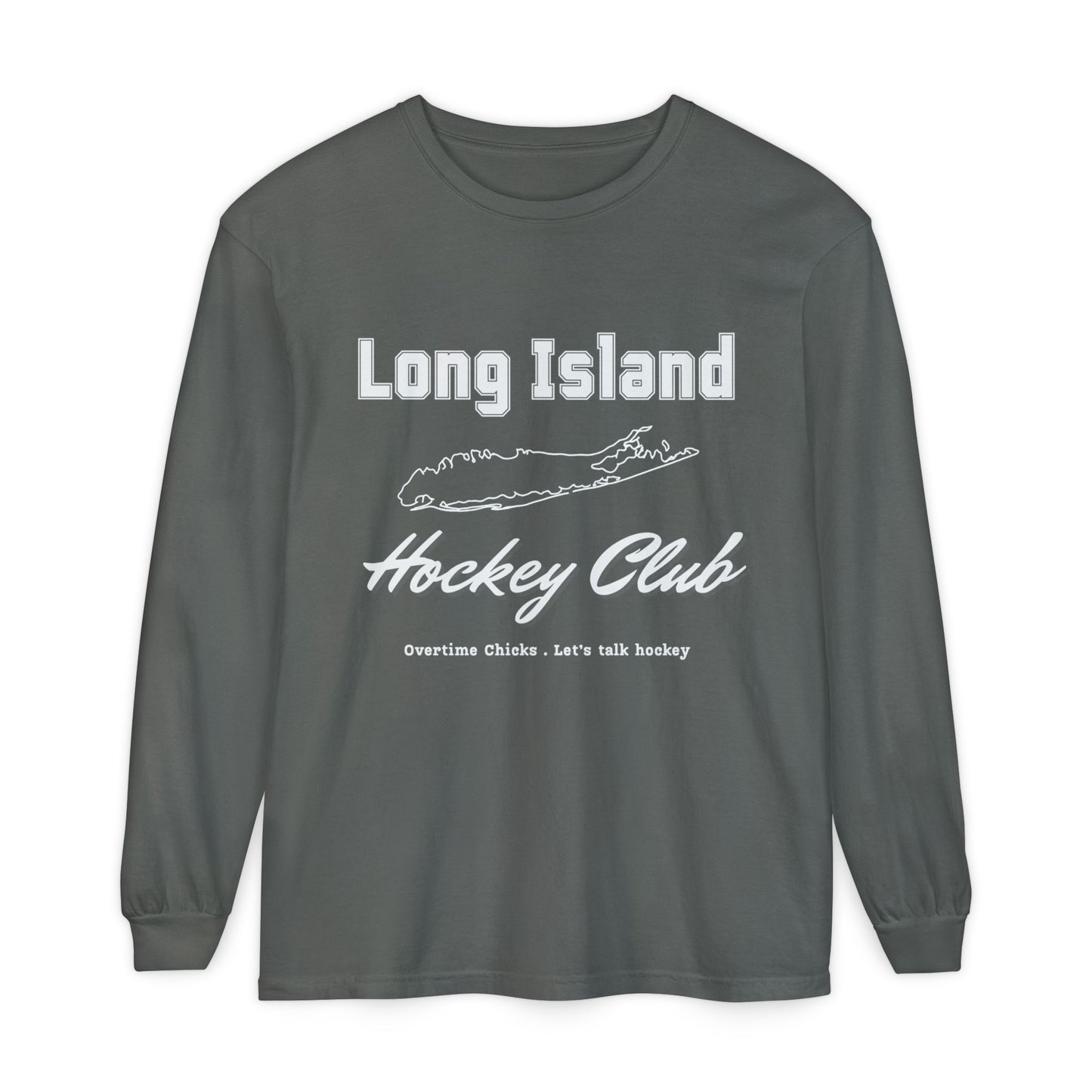 Long Island Hockey Club Map Long Sleeve