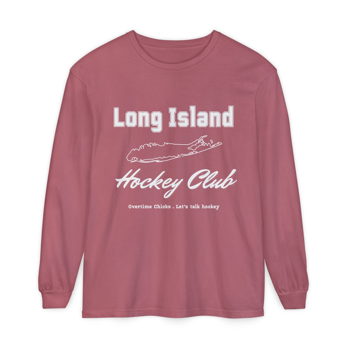 Long Island Hockey Club Map Long Sleeve