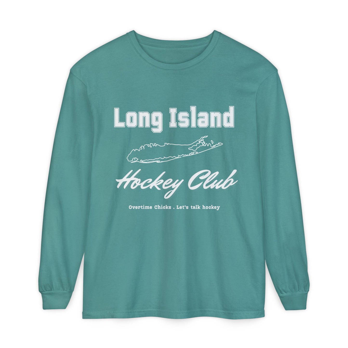 Long Island Hockey Club Map Long Sleeve