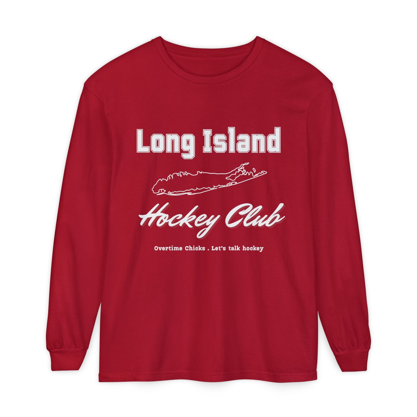 Long Island Hockey Club Map Long Sleeve