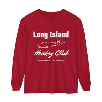 Long Island Hockey Club Map Long Sleeve