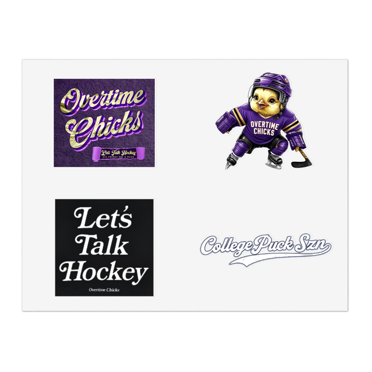 Overtime Chicks Sticker Sheet