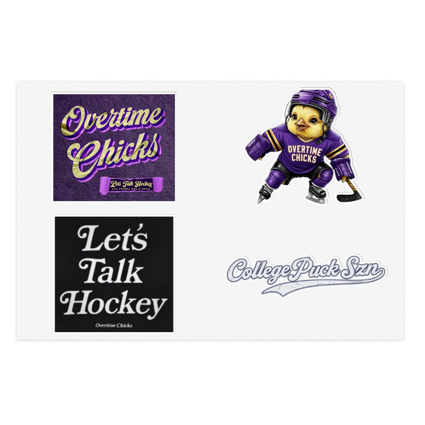 Overtime Chicks Sticker Sheet